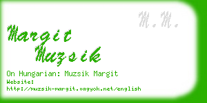 margit muzsik business card